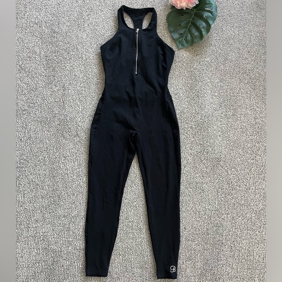Bombshell Sportswear Zip Bodysuit Black Size M - Picture 2 of 10